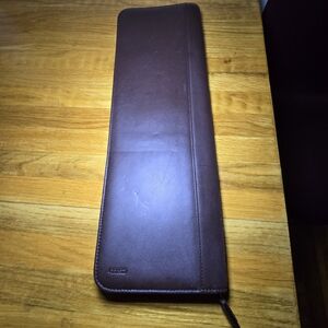 Coach Dark Brown Leather Tie Travel